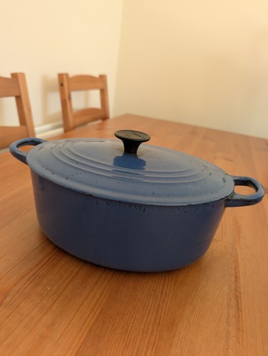 Vintage creuset cobalt blue - le,